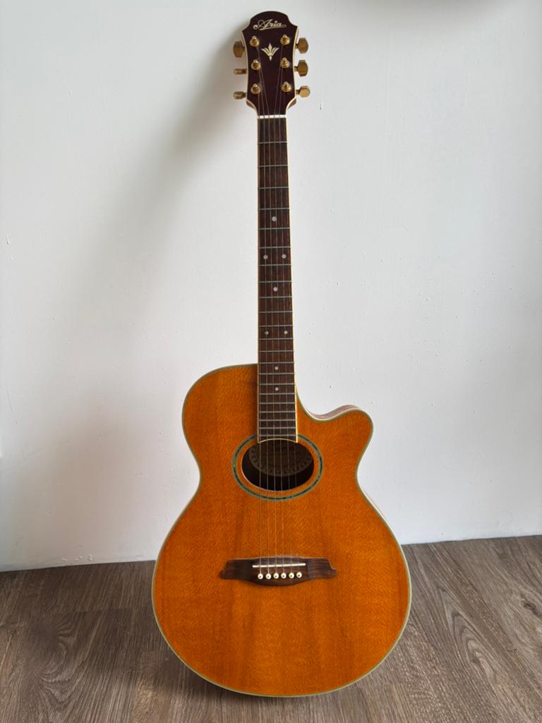 Aria Semi akoestische gitaar, Ophalen, Zo goed als nieuw, Western- of Steelstringgitaar