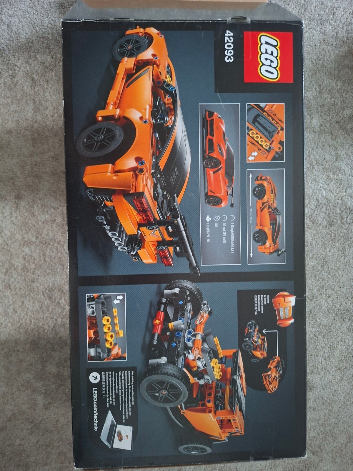 Lego Technic Chevrolet Corvette ZR1 (42093) - Complete Set, Compleet, Lego, Ophalen of Verzenden, Zo goed als nieuw
