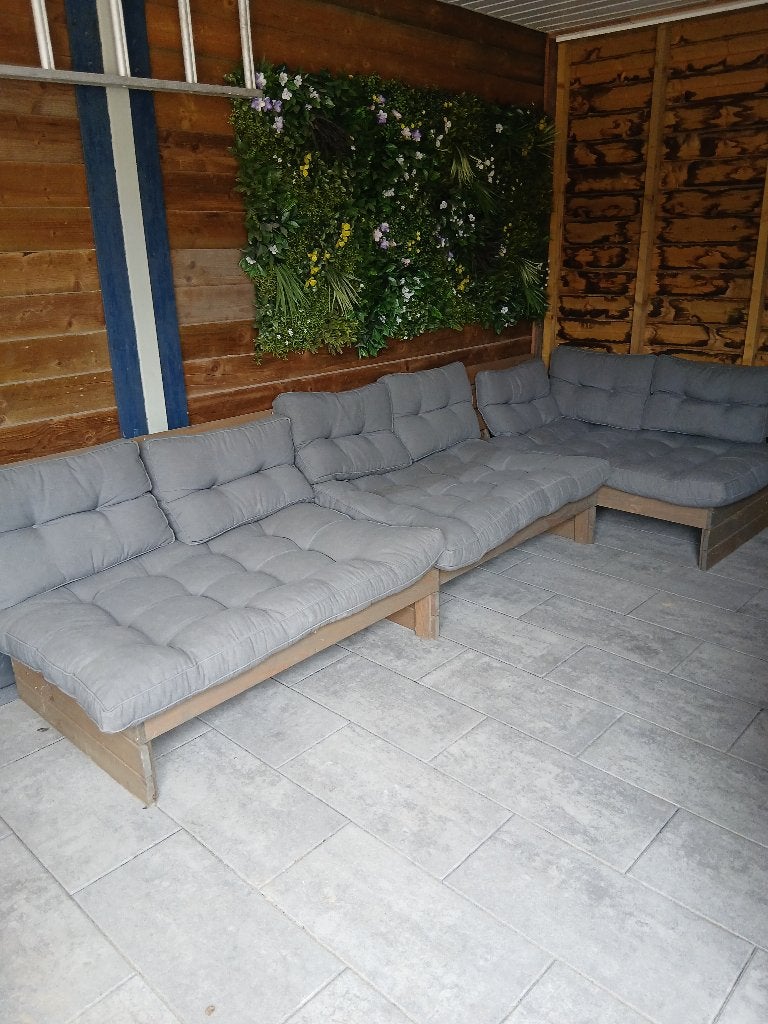 Palletbanken / Loungeset, Tuin en Terras, Ophalen, Gebruikt, Steigerhout, Loungeset