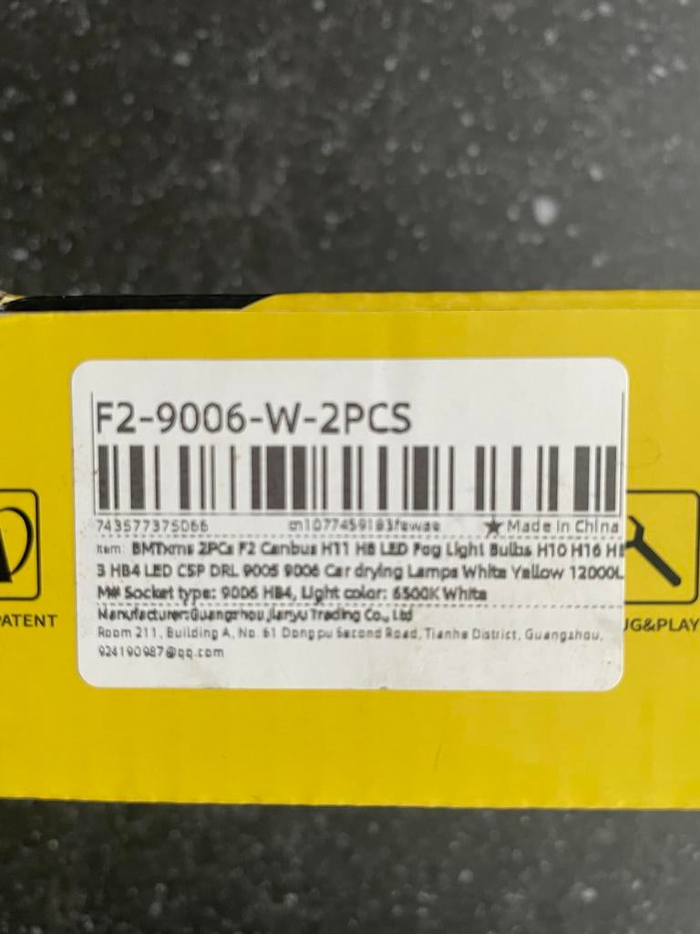 2x HB4 9006 LED Mistlampen 6300K Wit, Ophalen of Verzenden, Nieuw, Universele onderdelen