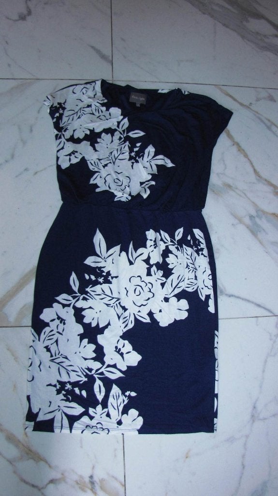 38 PHASE EIGHT blauw wit jurk, Kleding | Dames, Maat 38/40 (M), Blauw, Ophalen of Verzenden, Zo goed als nieuw