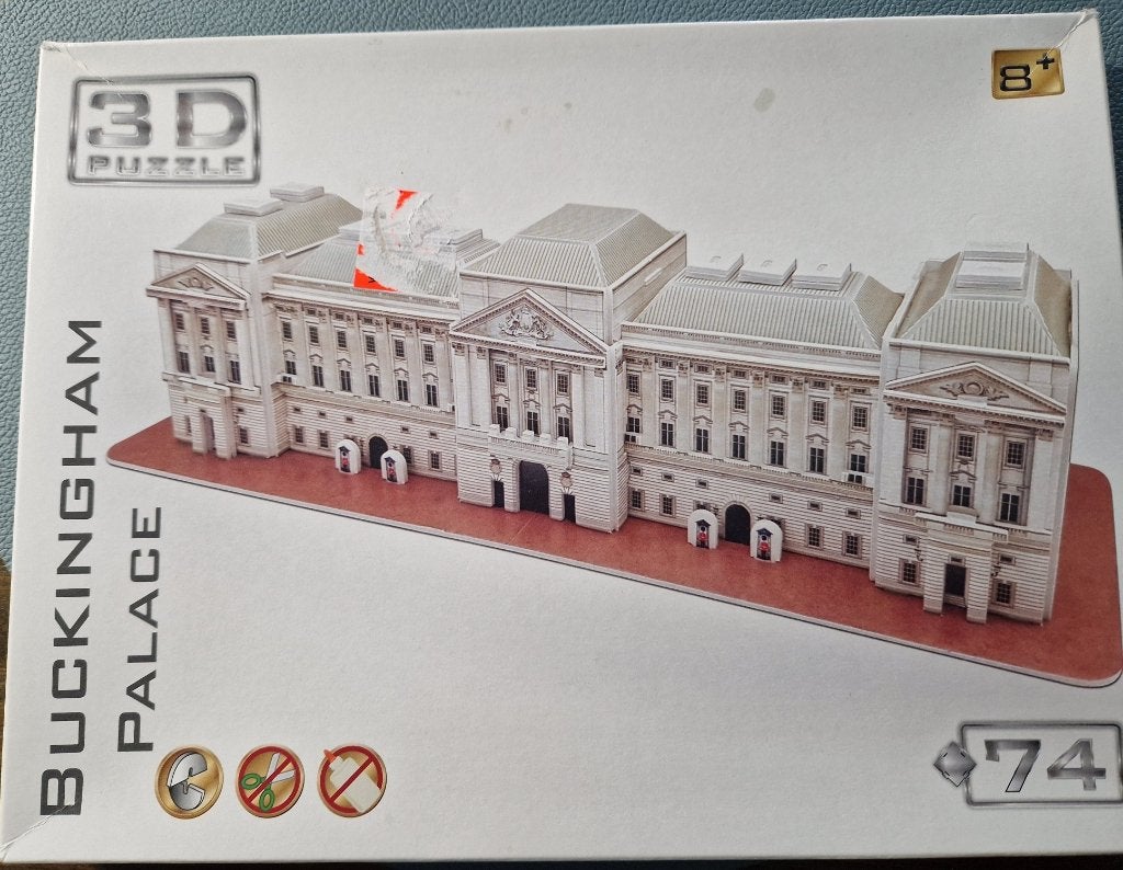 3D Puzzel Buckingham Palace, Ophalen of Verzenden, Minder dan 500 stukjes, Nieuw, Legpuzzel