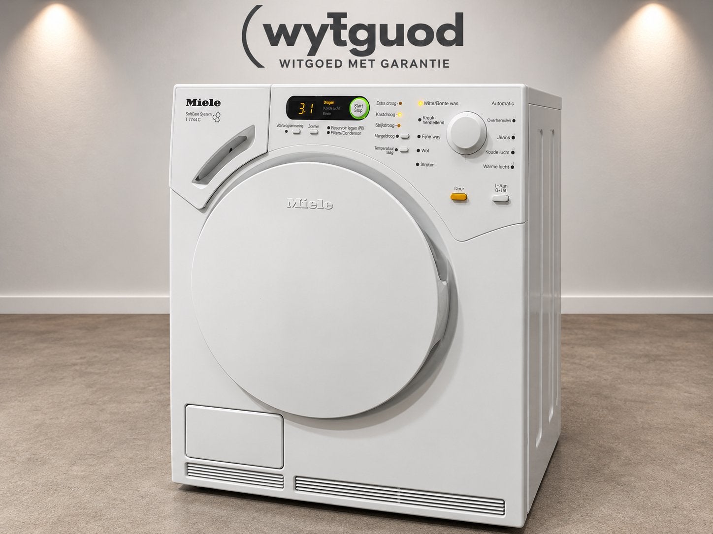 Miele T8722 SoftCare System - condensdroger- 6 mnd garantie, Ophalen, 6 tot 8 kg, Anti-kreukfase, Q
