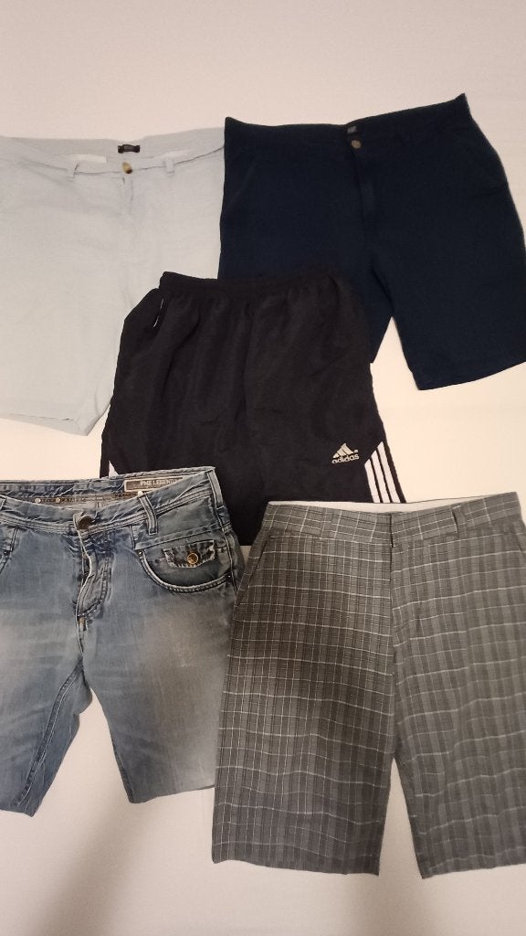 5 korte broeken taille 87 t/m 91 cm samen € 10,- totaal., Blauw, Pall Mall PME Legend, Overige maten, Ophalen of Verzenden