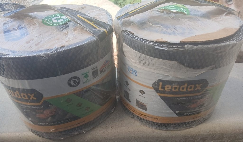 LEADAX daklood vervanger 15cm 2 rol van 6 meter in 1 koop, Ophalen, Overige materialen, Zwart, Overige typen