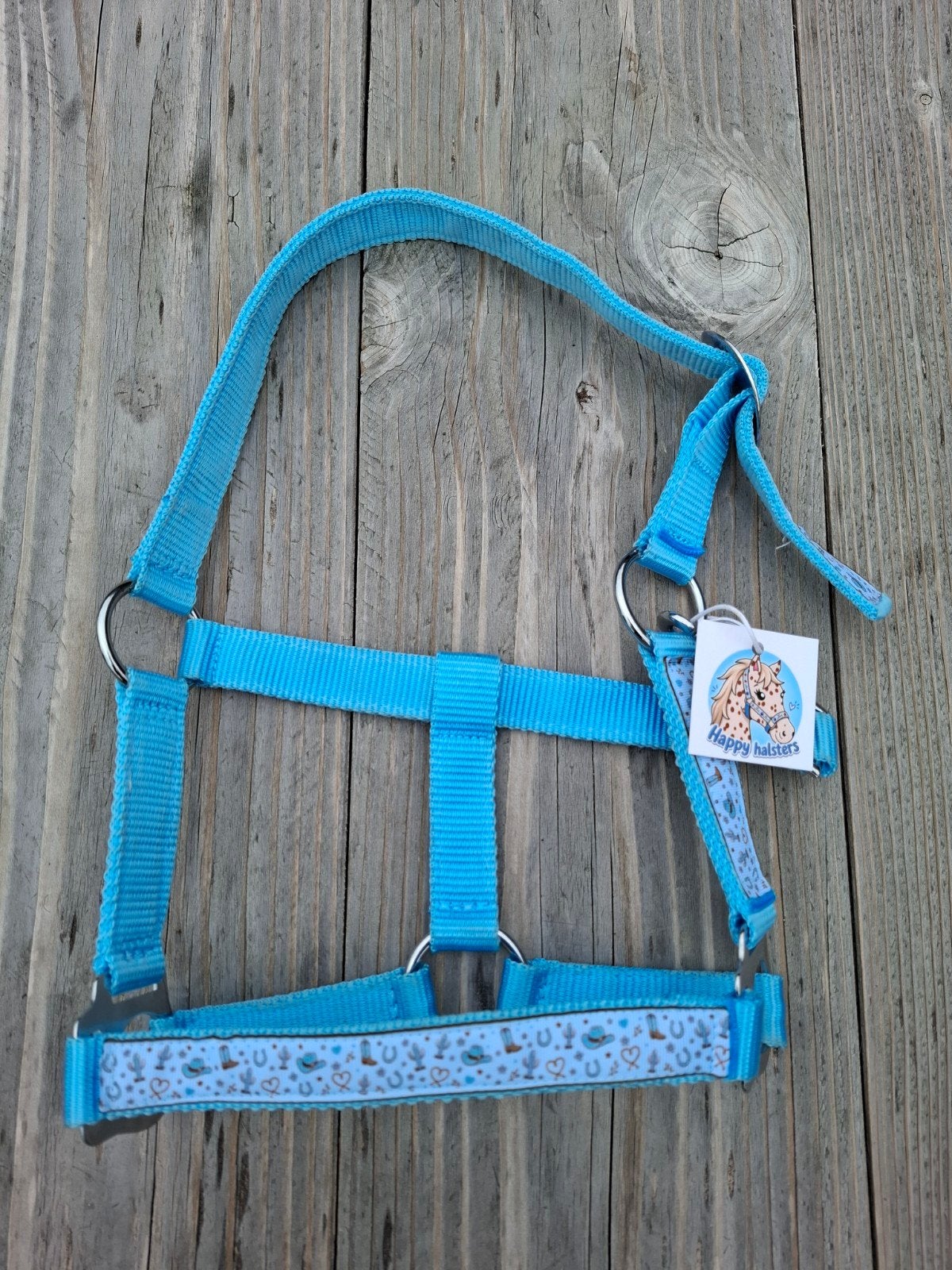 happy halster cowboy, Shetlander, Ophalen of Verzenden, Blauw, Halster