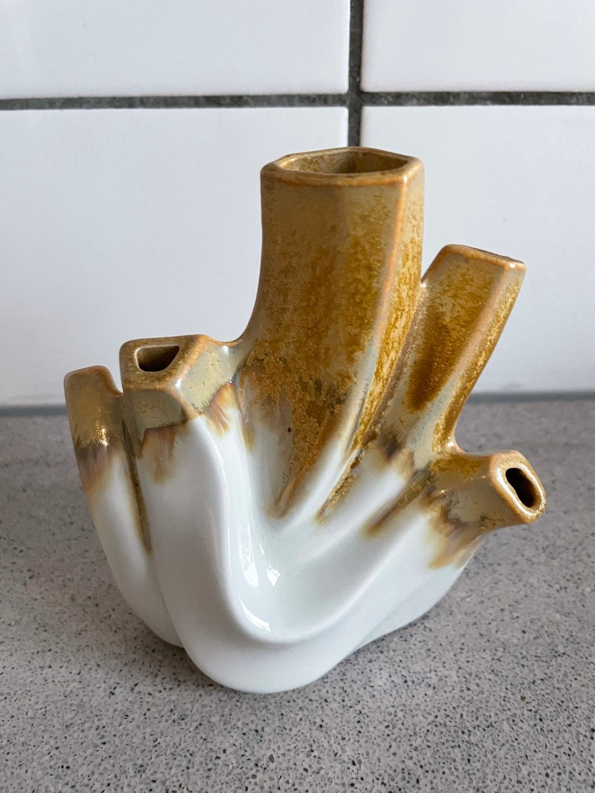 Peter Müller design vaas Koraal Sgrafo Modern Germany, Ophalen of Verzenden