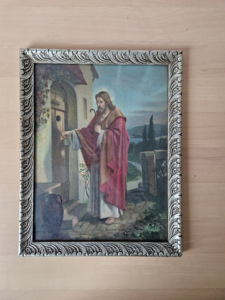 Sierlijke Barok Fotolijst (2x) – Zilverkleurig, Gebruikt, Met sierrand, 37 cm, 47 cm