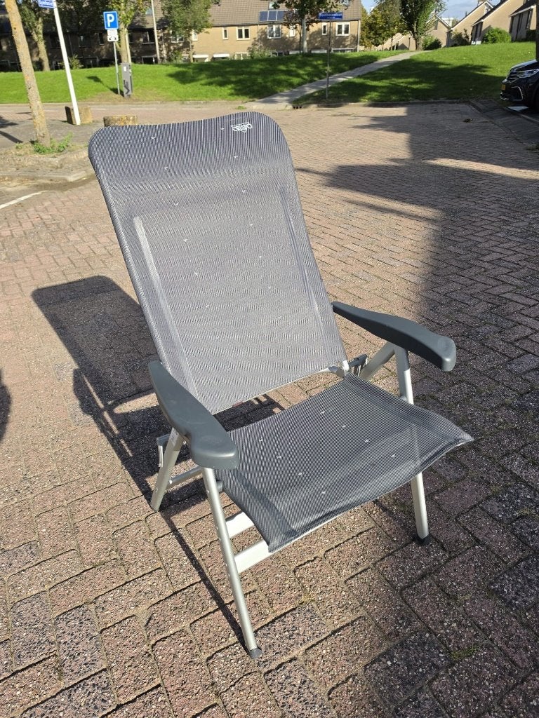 Crespo AL-238 XL stoel – extra breed, belastbaar tot 200 kg, Ophalen, Gebruikt, Campingstoel