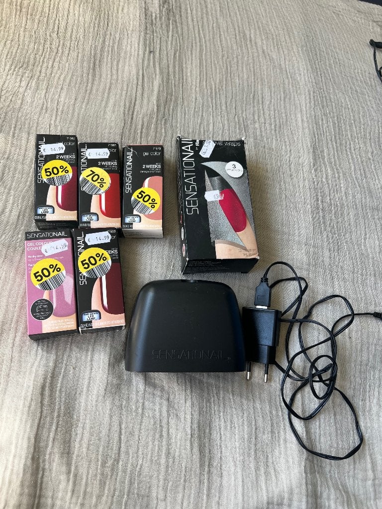 sensationail nagelpakket zgan, Overige kleuren, Ophalen of Verzenden, Zo goed als nieuw, Handen en Nagels
