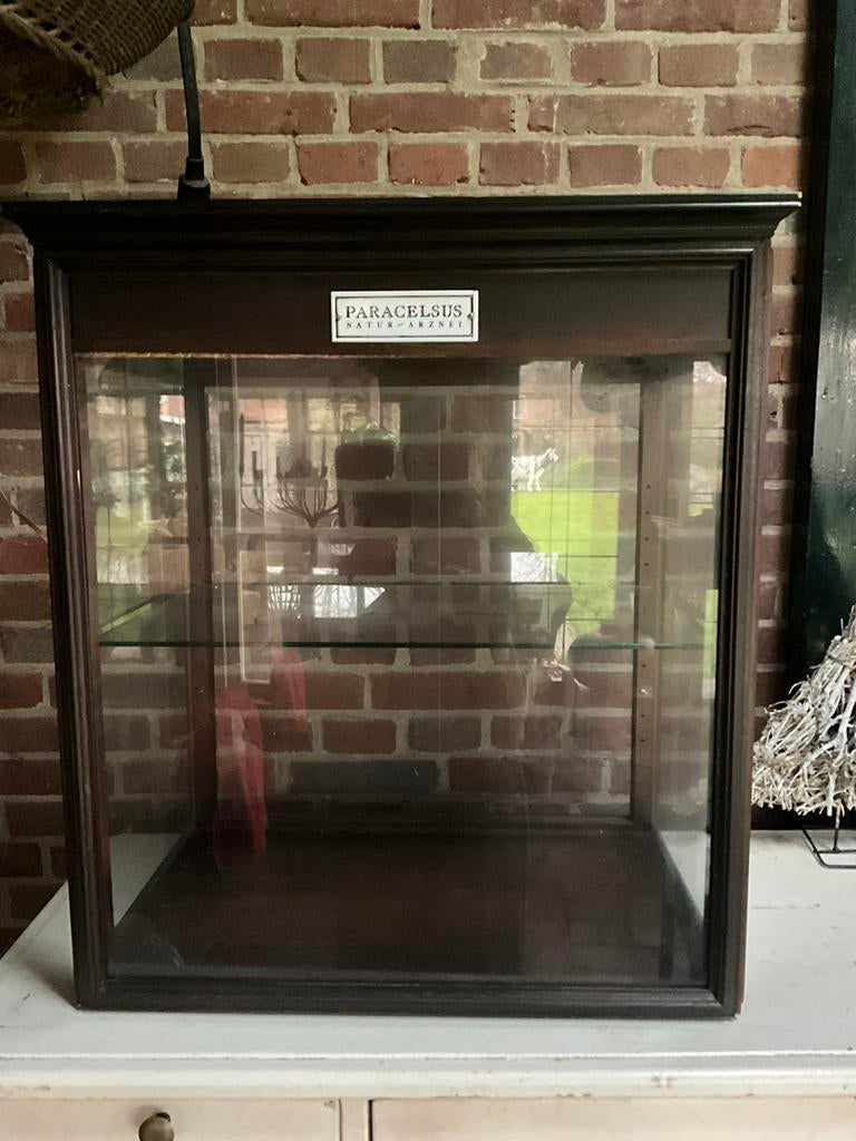 Apothekers vitrinekast, Ophalen, Glas, 50 tot 100 cm, Nvt