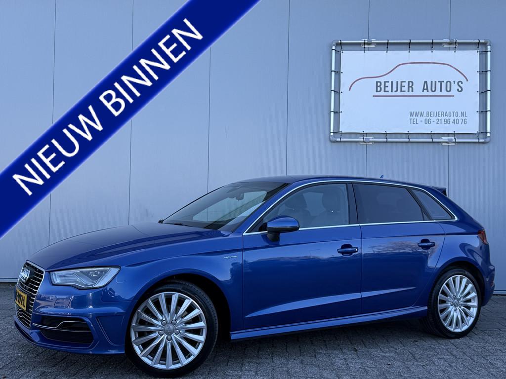 Audi A3 Sportback 1.4 e-tron PHEV Ambition Pro Line plus S-L, Gebruikt, 4 cilinders, Blauw, Leder en Stof