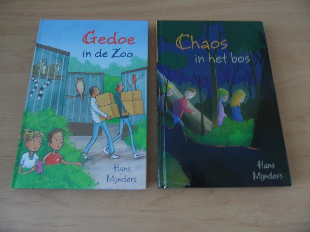 Gedoe in de Zoo/Chaos in het bos- Hans Mijnders, Boeken, Kinderboeken | Jeugd | onder 10 jaar, Ophalen of Verzenden, Gelezen, Fictie algemeen