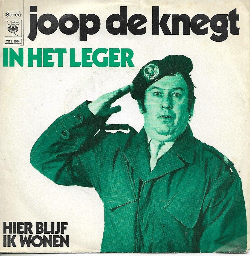 Joop de Knegt - In het leger, Ophalen of Verzenden, Gebruikt, 7 inch, Nederlandstalig