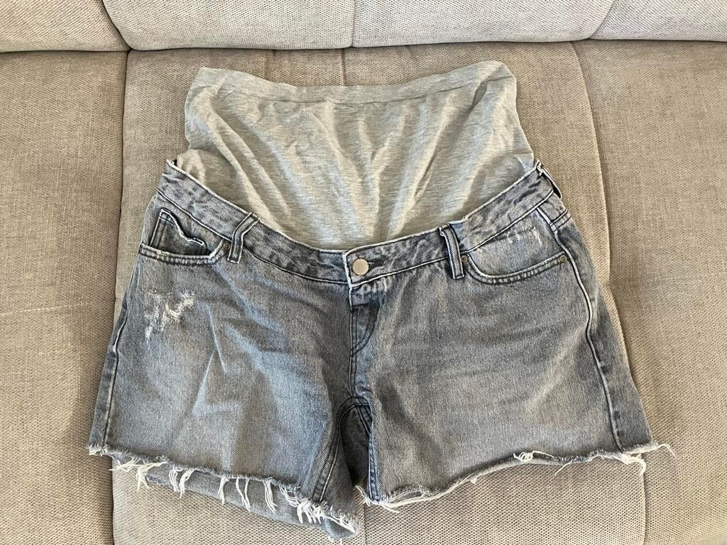 Zwangerschapsshorts met luipaardprint en denim, Maat 38/40 (M), Overige kleuren, Nieuw, Ophalen of Verzenden