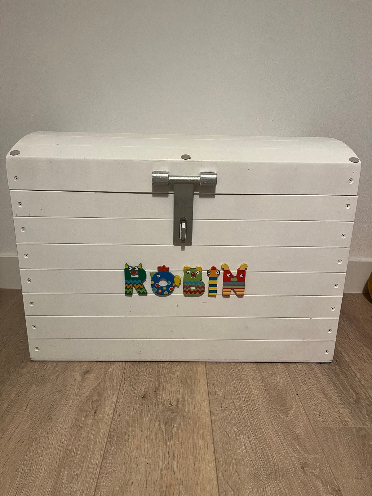 Witte speelgoedkist/opbergkist, Ophalen, Minder dan 50 cm, Gebruikt, 50 tot 100 cm