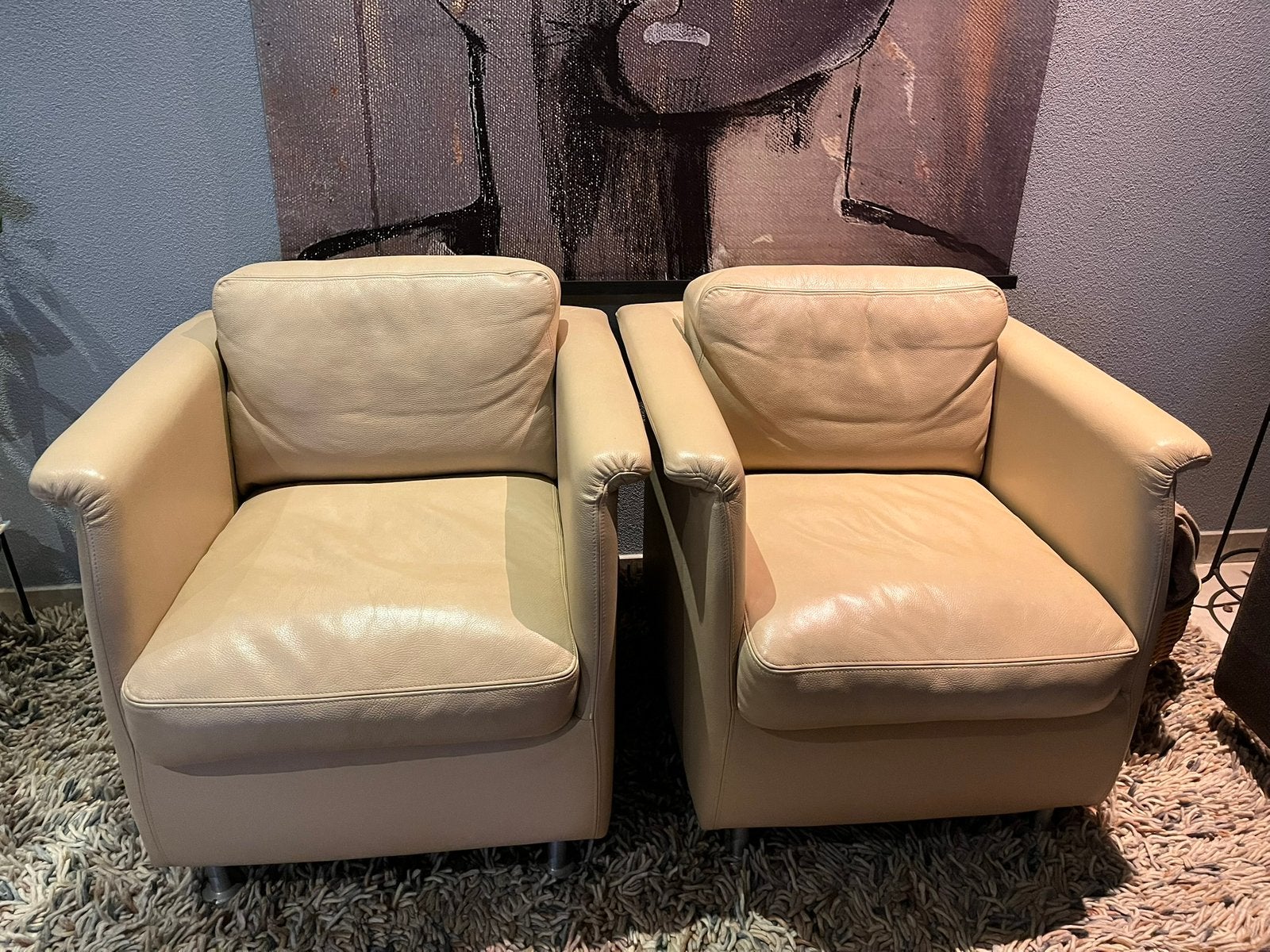 Fauteuils leer, Ophalen, Gebruikt, Minder dan 75 cm, Leer