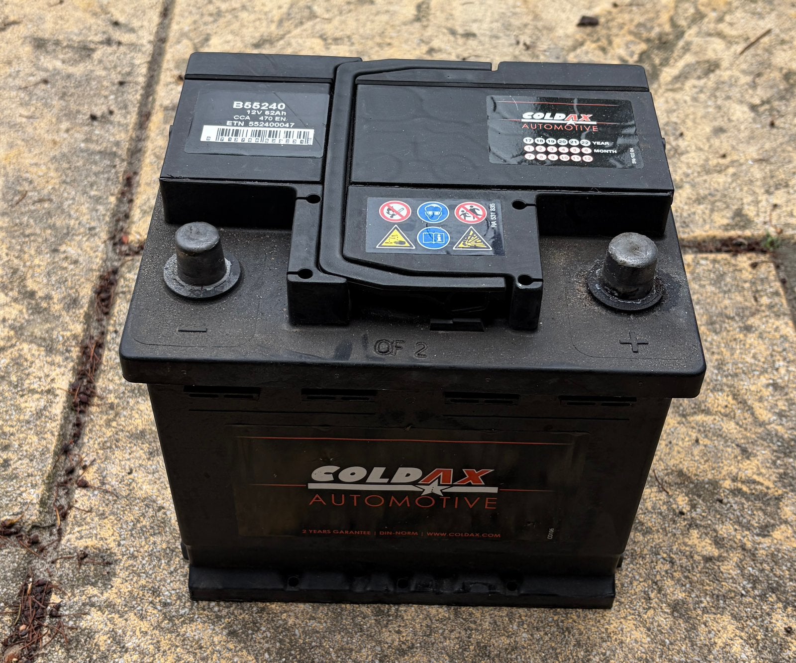 12v accu 52 ah, Auto-onderdelen, Accu's en Toebehoren, Ophalen, Gebruikt