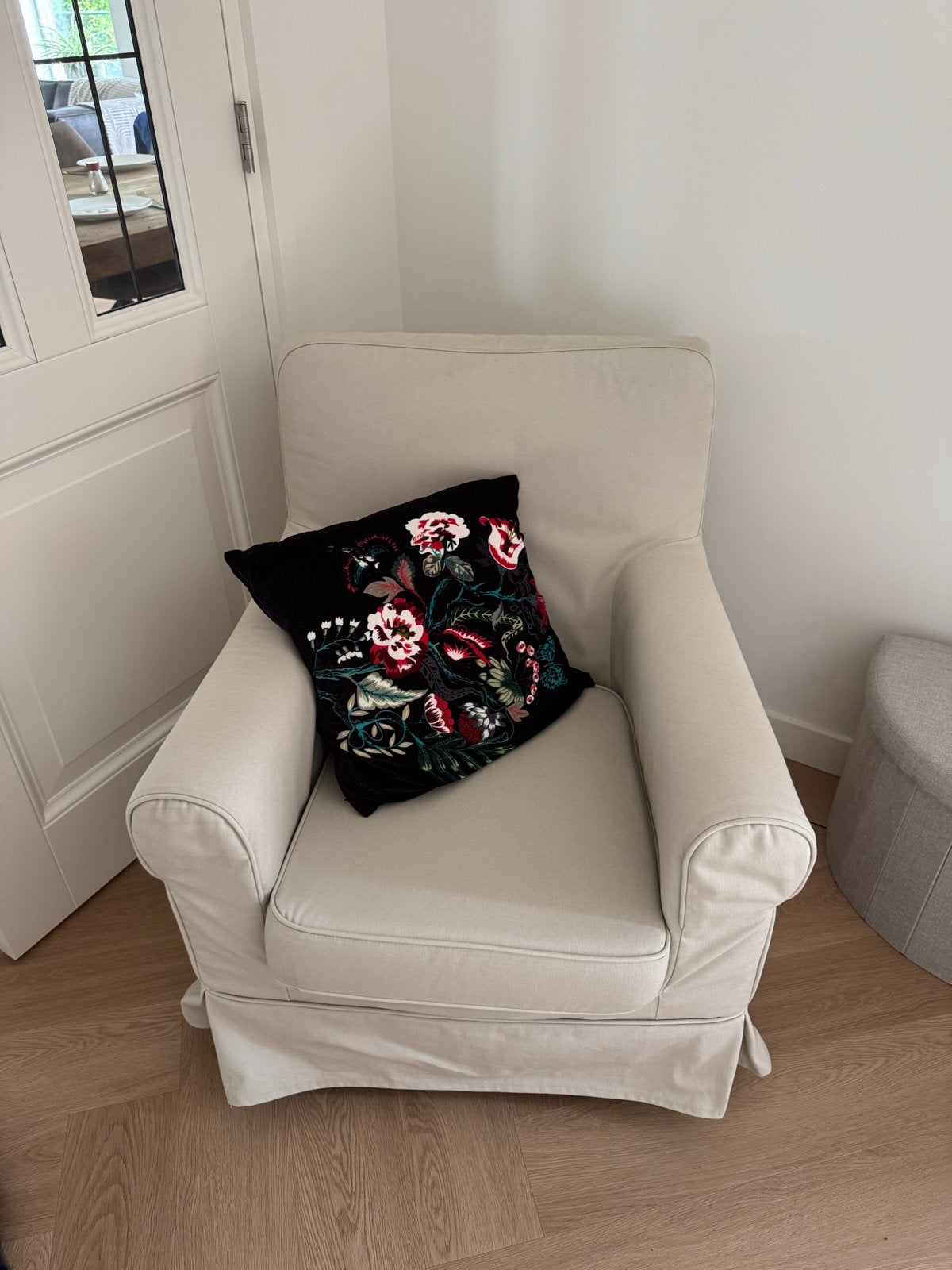 GRATIS OPHALEN Ikea ektorp jennylund fauteuil, Huis en Inrichting, Stoelen, Ophalen, Gebruikt, Overige kleuren, Eén