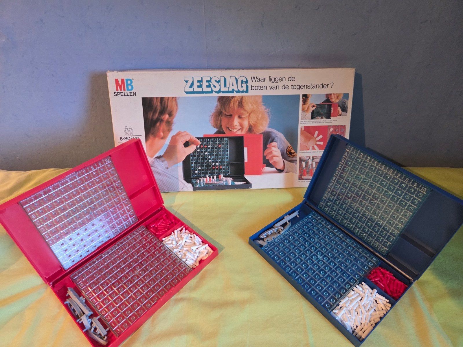 MB Spellen Zeeslag - Klassiek Bordspel, Een of twee spelers, Ophalen of Verzenden, Gebruikt, MB Spellen