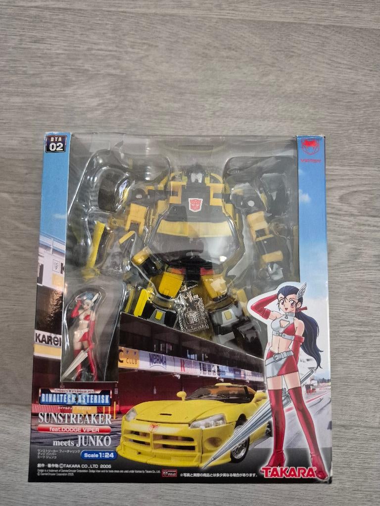 Transformers Binaltech BTA-02 Asterisk Sunstreaker met Junko, Verzamelen, Transformers, G1, Ophalen of Verzenden, Zo goed als nieuw