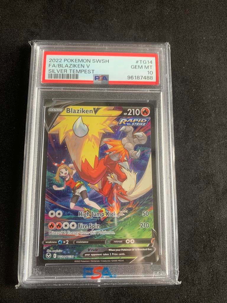 Blaziken v tg14 psa 10, Ophalen of Verzenden, Zo goed als nieuw