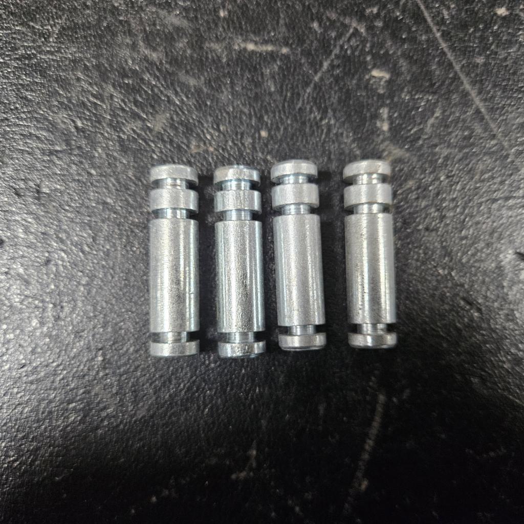 4x Almawood metalen schappendragers, plankendragers, legbor, Niet ingevuld, Gebruikt, Niet ingevuld, Niet ingevuld