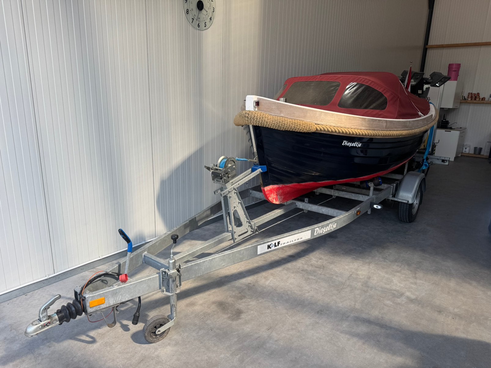 Enkhuizensloep 500 inclusief trailer, Watersport en Boten, Ophalen, Zo goed als nieuw, Trailer