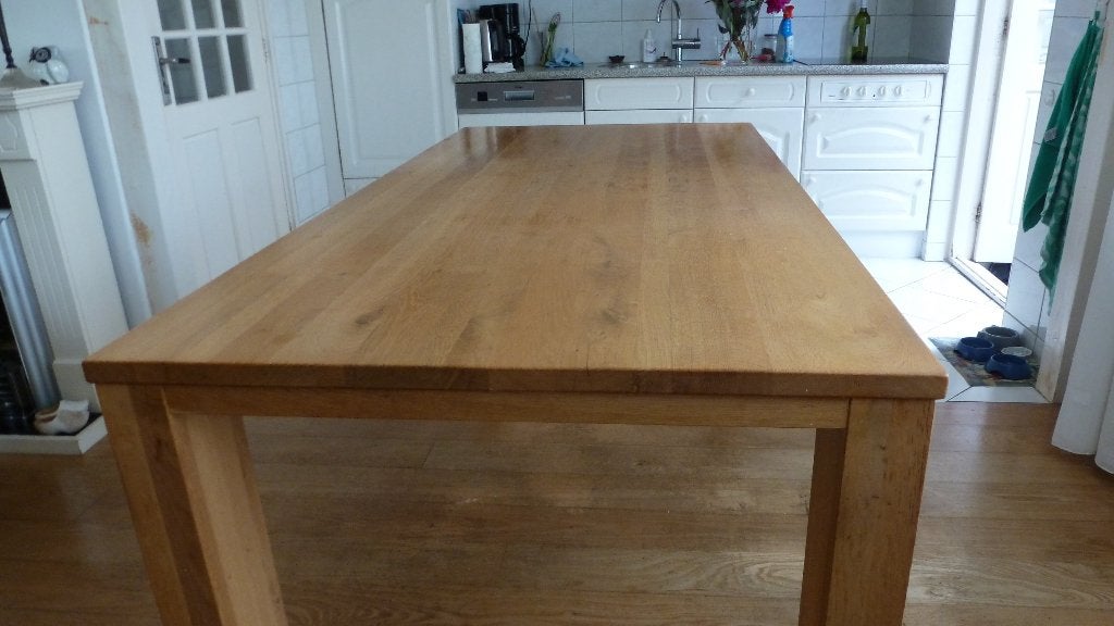 eetkamertafel, Huis en Inrichting, Ophalen, Gebruikt, Eikenhout, 50 tot 100 cm