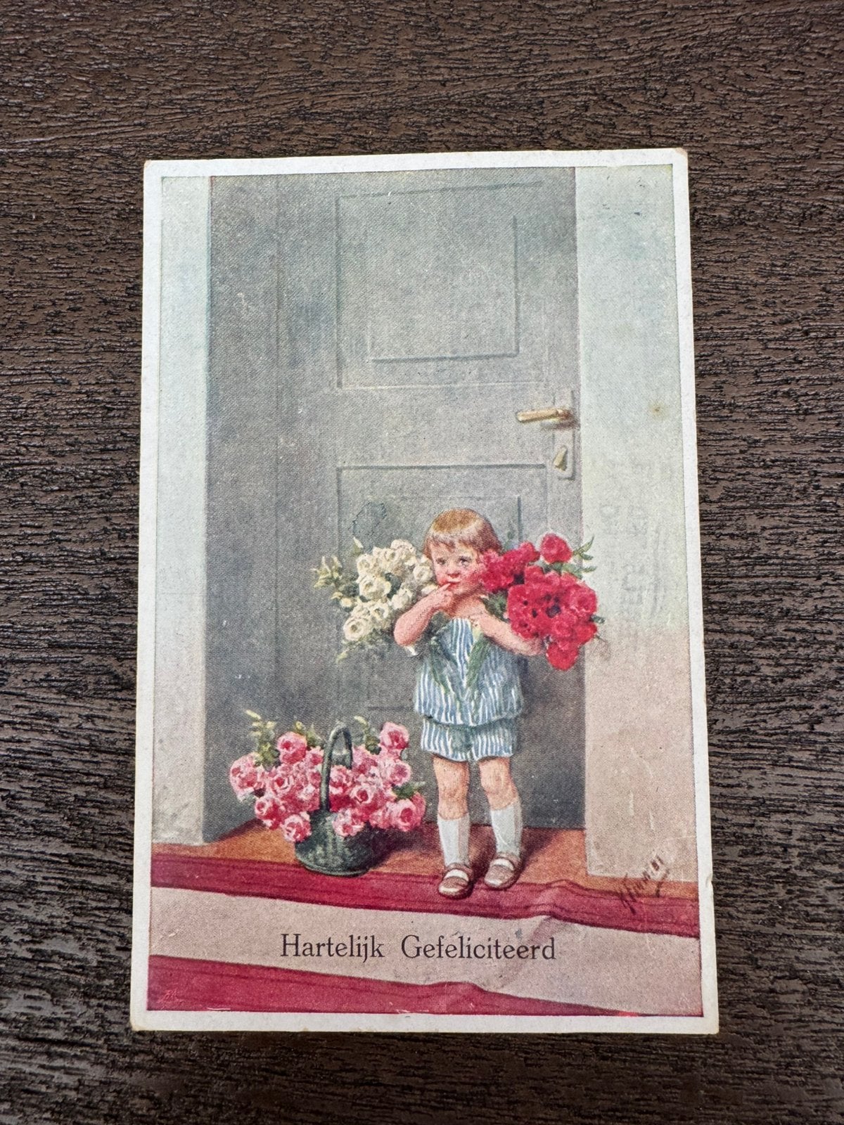 Feiertag kindje mer bloemen 1929, Ophalen of Verzenden, 1920 tot 1940
