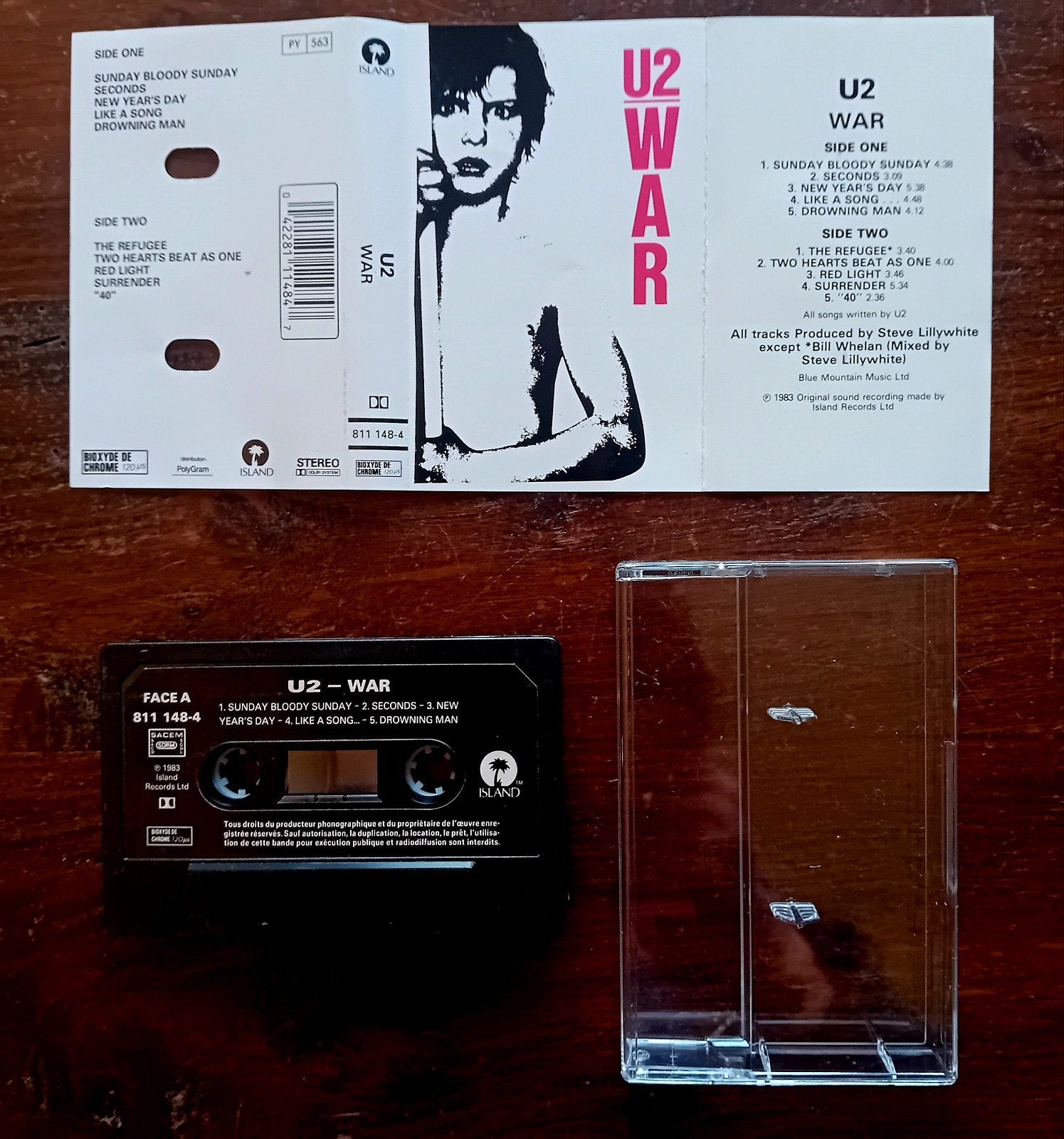 U2 - War tape cassette pop rock post punk Bono Edge, Cd's en Dvd's, Ophalen of Verzenden, Gebruikt, Rock en Metal, 1 bandje