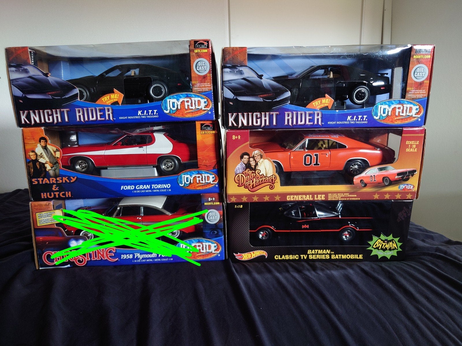 Zeldzame ERTL JoyRide 1:18 auto's met originele dozen., Ophalen of Verzenden, Zo goed als nieuw, Auto, ERTL