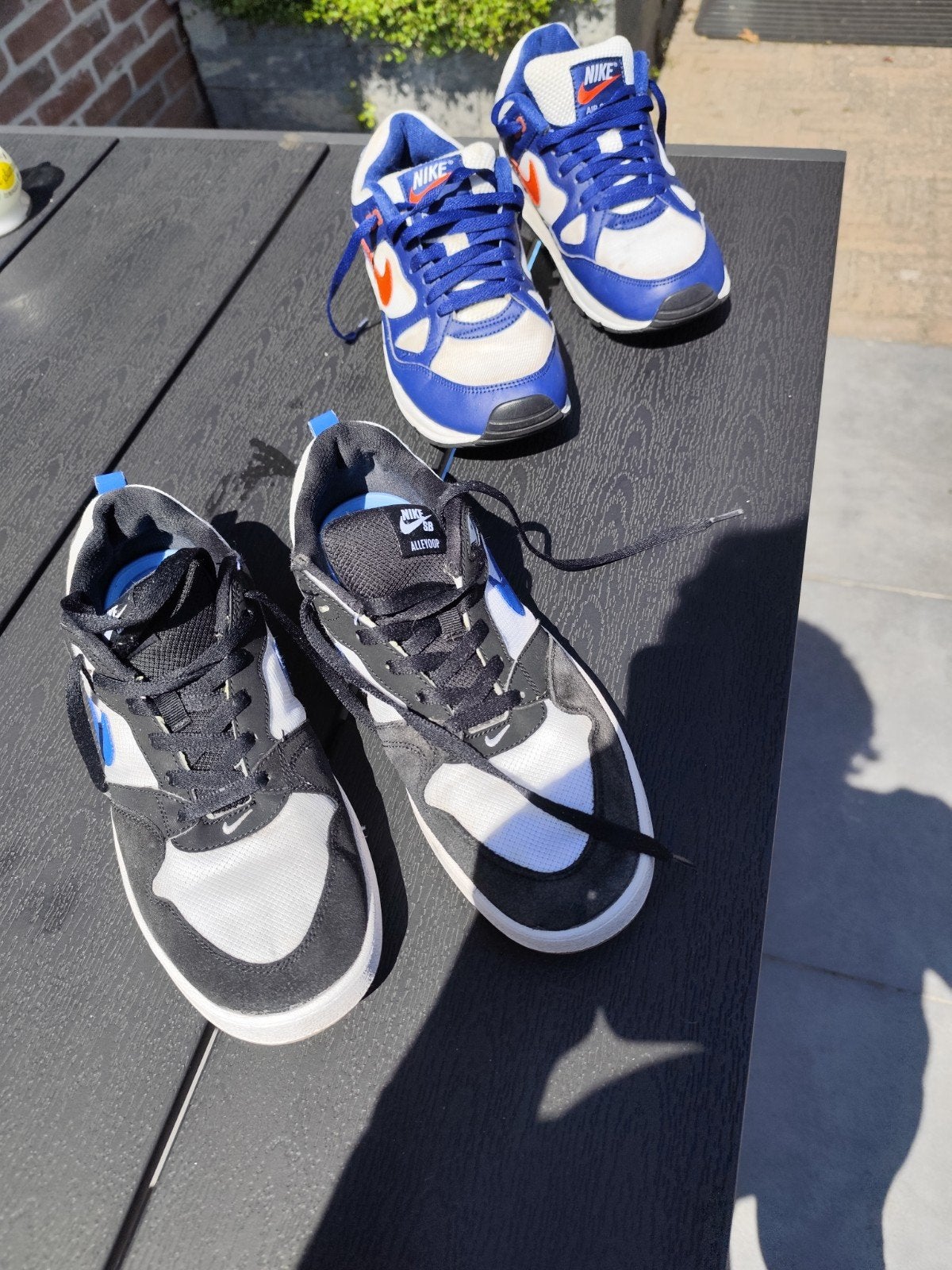 Nike SB Alleyoop & Nike Air Span II Sneakers, Zwart, Nike, Ophalen of Verzenden, Sneakers of Gympen