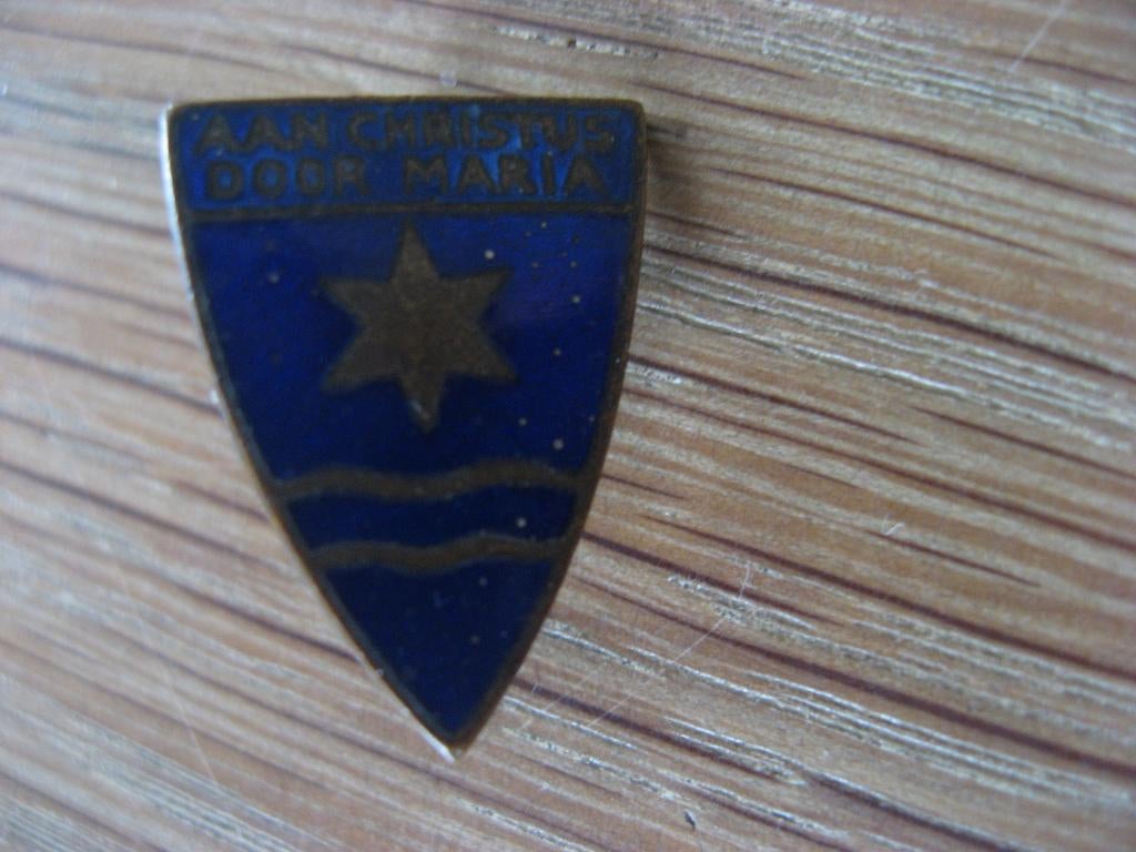aan Christus door Maria, zeldzaam antiek speldje, Verzamelen, Speldjes, Pins en Buttons, Verzenden, Zo goed als nieuw, Overige onderwerpen