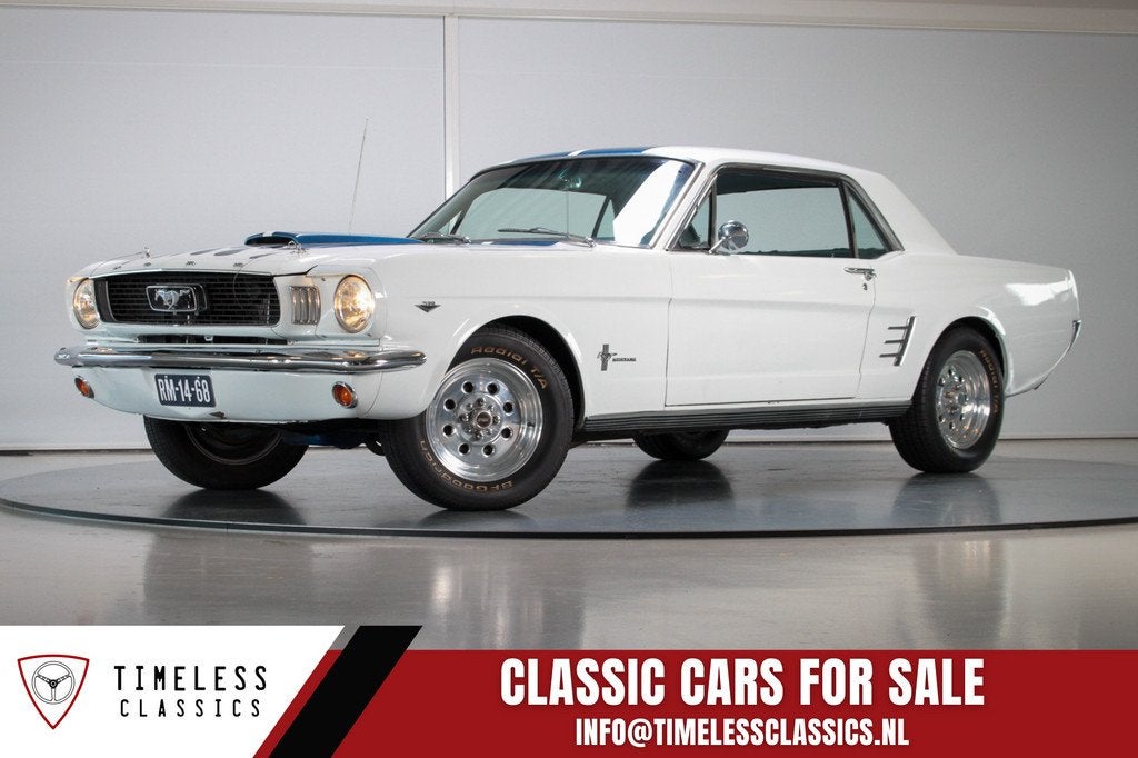 Ford Mustang Coupe 289 V8, Auto's, Ford, Automaat, Achterwielaandrijving, Gebruikt, Wit