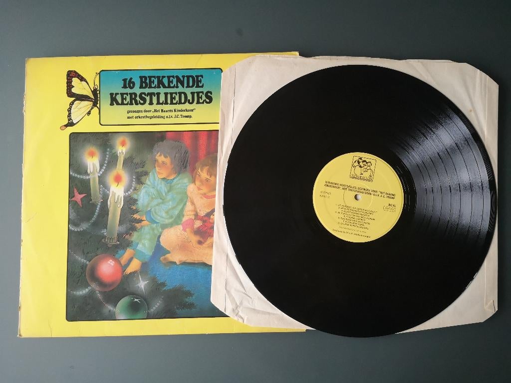 LP 16 bekende kerstliedjes, door “Het Baarns Kinderkoor”, Inclusief binnenhoes, Ophalen of Verzenden, Gebruikt, Overige typen