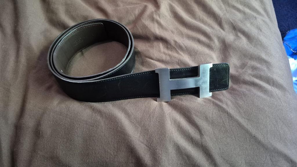 Hermès riem, Hermès, 95 tot 105 cm, Zwart, Ophalen of Verzenden