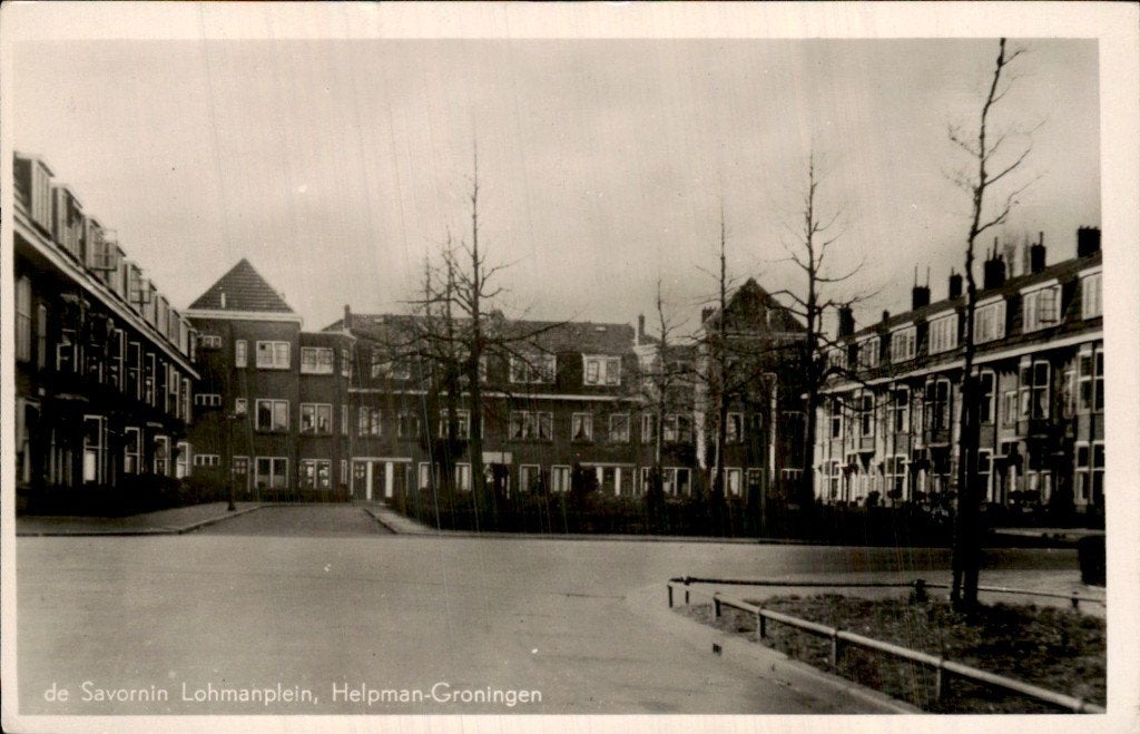 Groningen - Savornin Lohmanplein - Helpman, Ophalen of Verzenden, 1940 tot 1960, Gelopen, Groningen
