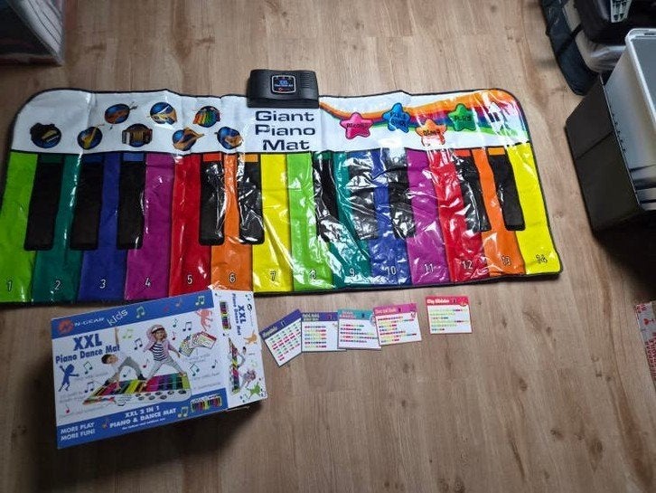 N-GEAR Kids XXL Piano Dance Mat - Giant Piano Mat, Kinderen en Baby's, Ophalen of Verzenden, Zo goed als nieuw, Met geluid