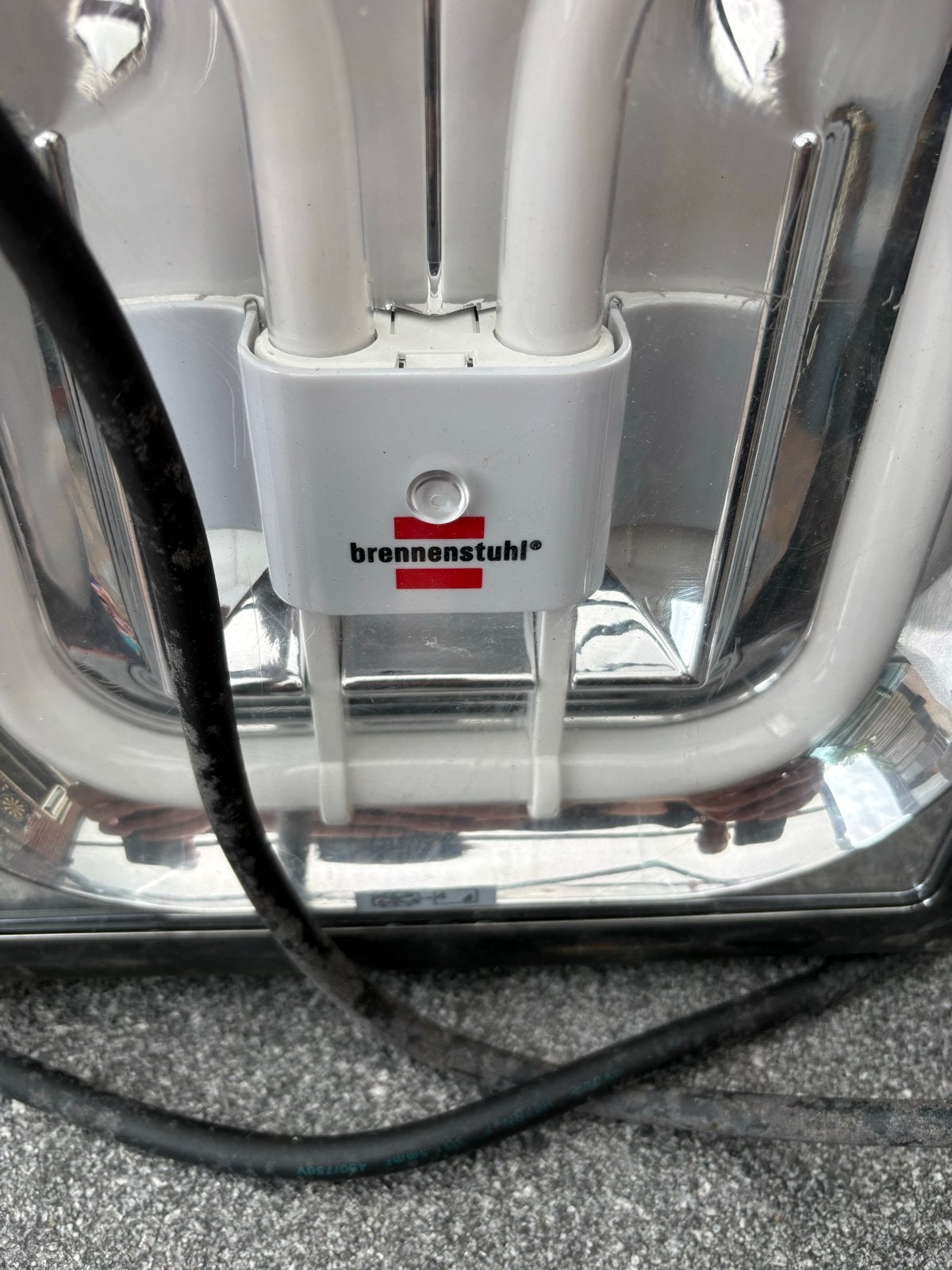 Brennenstuhl Bouwlamp met stopcontacten, Ophalen of Verzenden, Gebruikt, 500 watt of meer, Lamp met armatuur