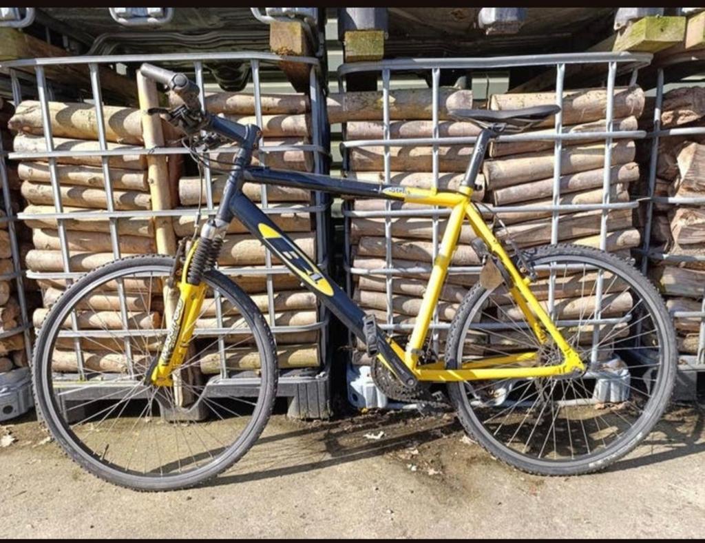 Stoere B1 (Be One) Mountainbike / Crosshybride – Geel/Zwart, Ophalen