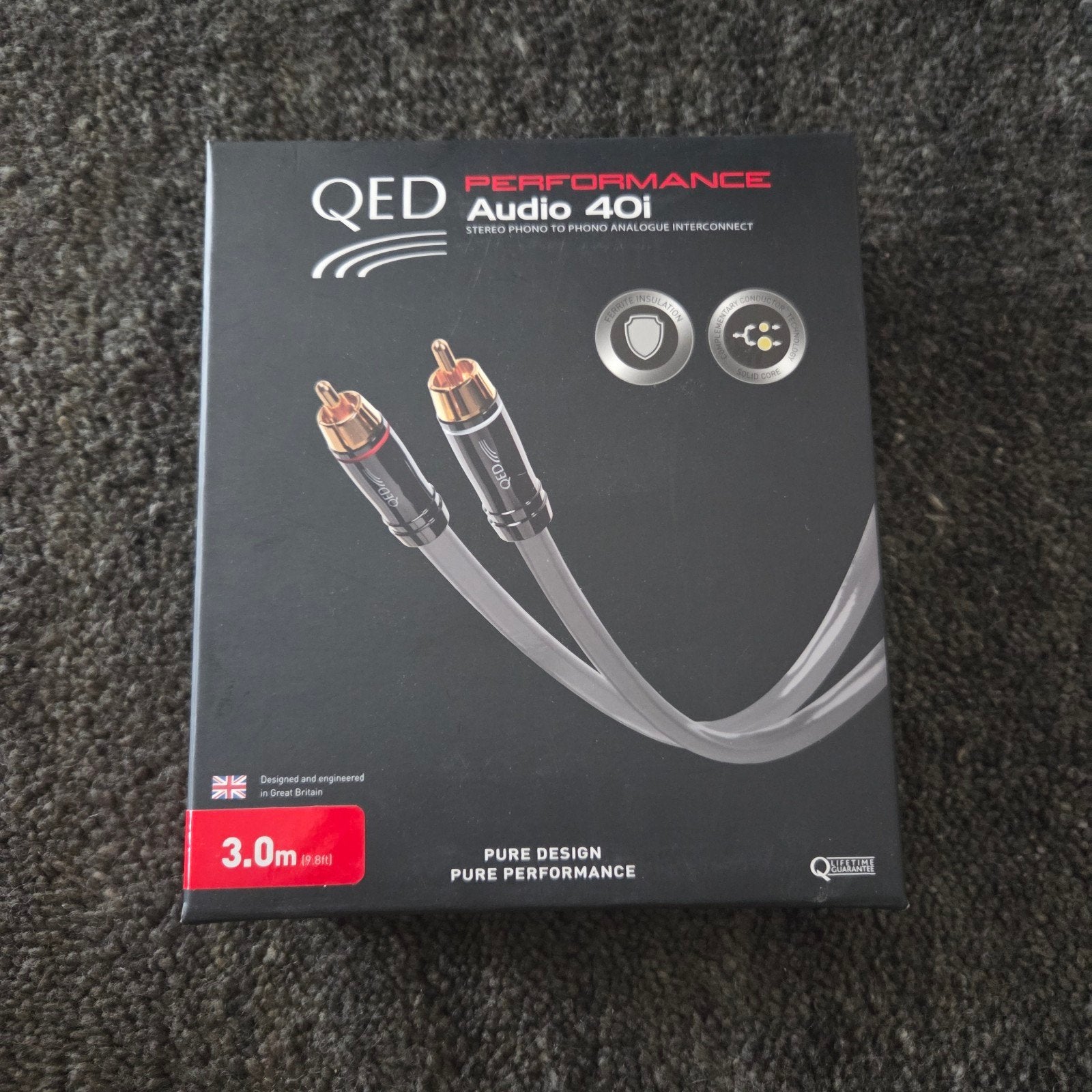 QED Performance Audio 40i Interlink Kabel 3.0m, Ophalen of Verzenden, Zo goed als nieuw, 2 tot 5 meter, Interlink-kabel