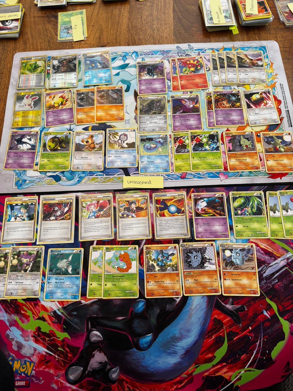 Pokemon kaarten Unleashed Vintage 2010, Ophalen of Verzenden, Zo goed als nieuw, Meerdere kaarten