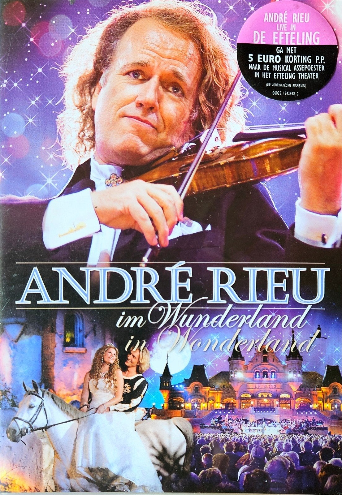 André Rieu - Im Wunderland (DVD) - Live in de Efteling, Overige componisten, Inclusief doosje, Modernisme tot heden, Ophalen of Verzenden