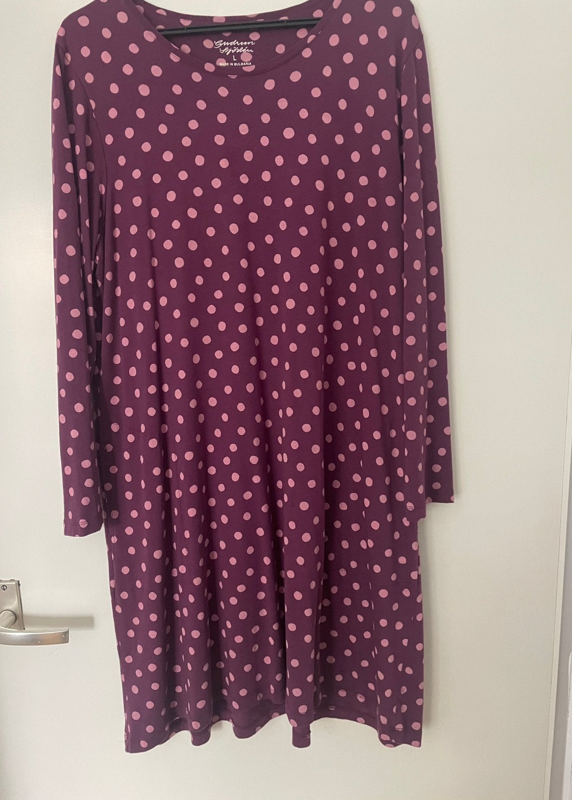 Een heerlijke Gudrun Sjoden nopjes jurk, katoen/modal,L, Kleding | Dames, Overige kleuren, Verzenden, Maat 42/44 (L), Knielengte