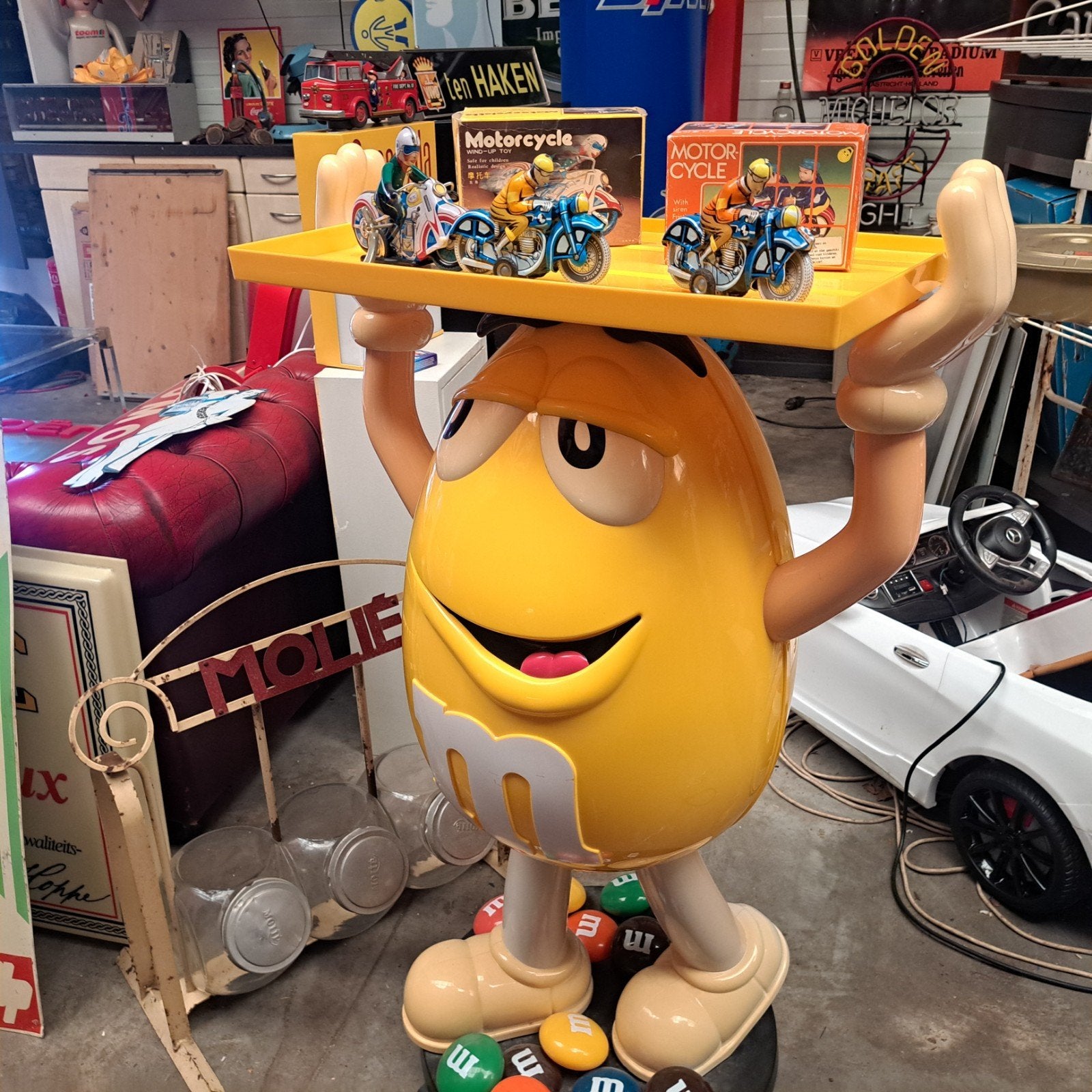 M&M winkel display, Verzamelen, Merken en Reclamevoorwerpen, Ophalen, Gebruikt, Reclamebord