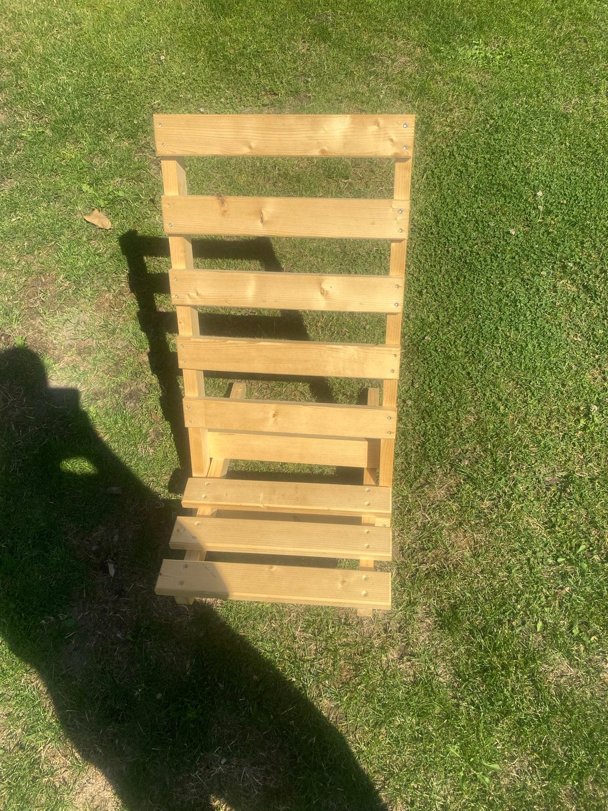 Zelfgemaakte houten strandstoel, Ophalen, Zo goed als nieuw, Hout