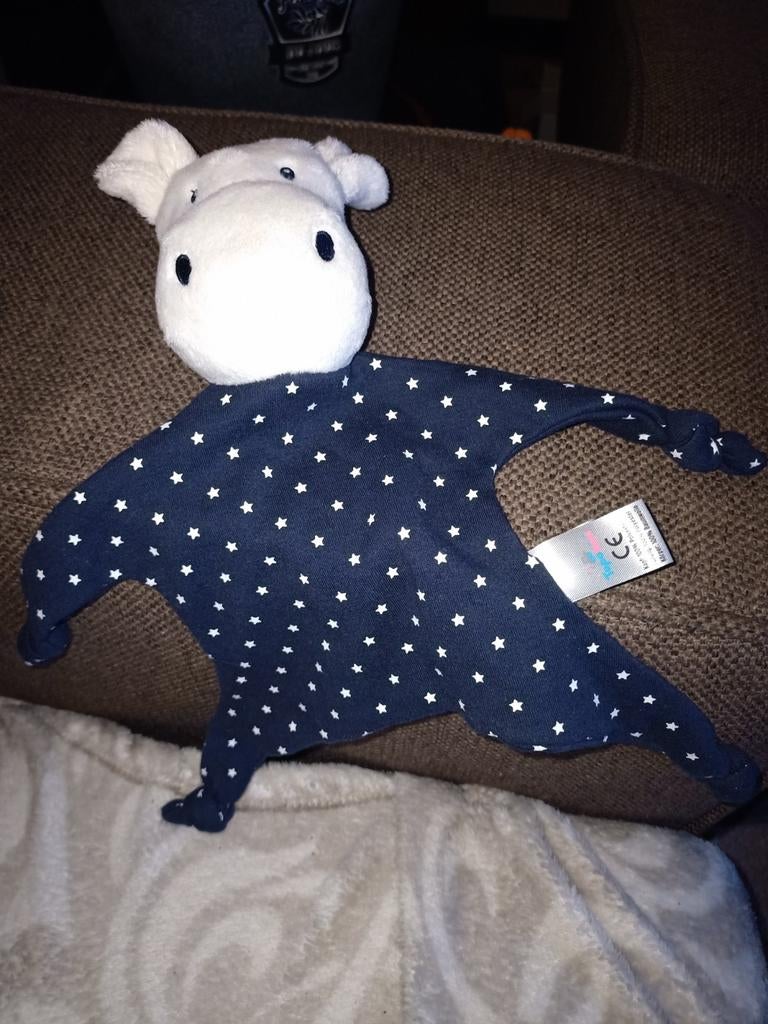 Topomini nijlpaard kroeldoek., Kinderen en Baby's, Speelgoed | Knuffels en Pluche, Overige merken, Overige typen, Ophalen of Verzenden