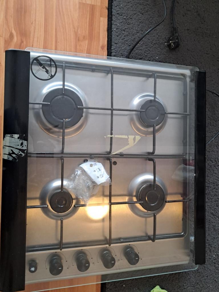 Beko gas kookplaat met 4 pitten, Gebruikt, Gas, Vrijstaand, 4 kookzones