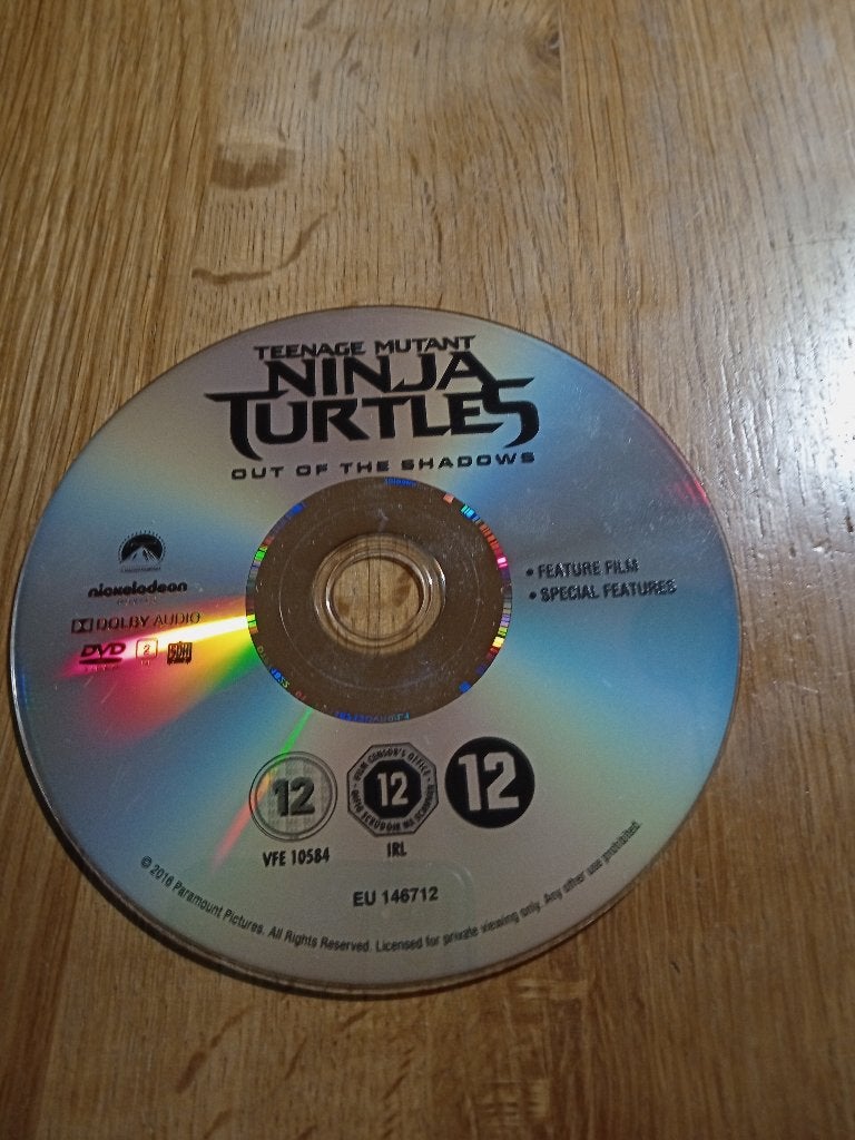 DVD - Teenage Mutant Ninja Turtles - Out of the shadows, Vanaf 12 jaar, Ophalen of Verzenden, Gebruikt, Amerikaans
